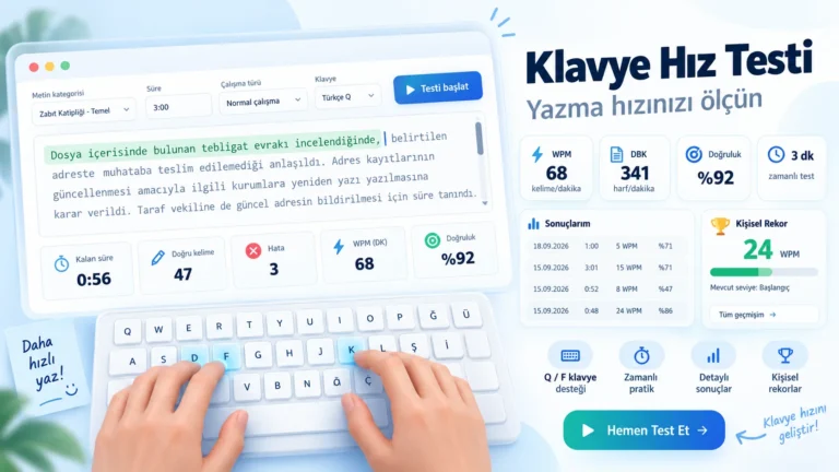 Klavye Hız Testi